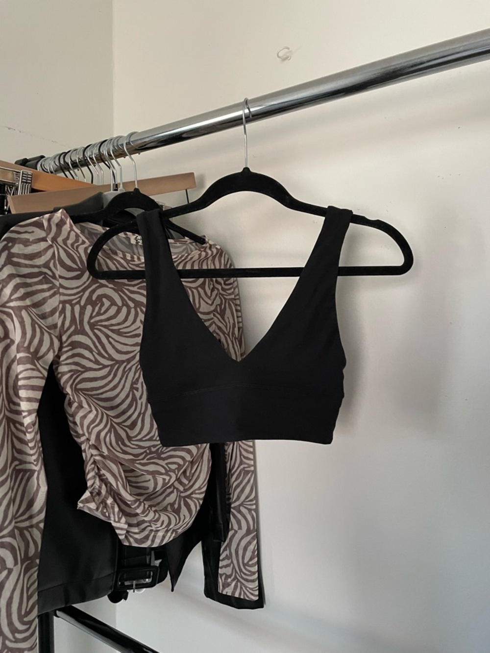 lululemon athletica Black Scoop Sports Bra